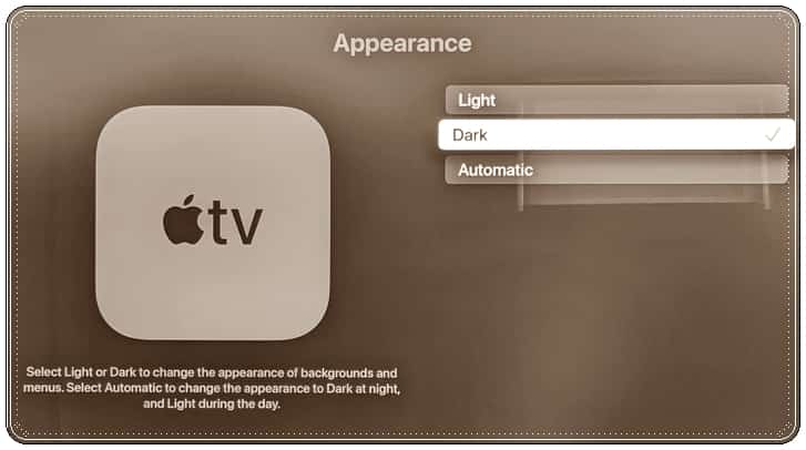 Apple TV Karanlık Mod Nasıl Etkinleştirilir?